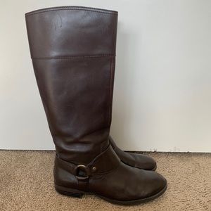 Ralph Lauren Leather Riding Boots Brown